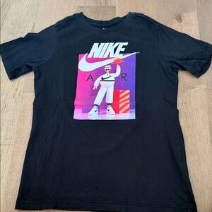 Nike Black Tee with Vibrant Graphic